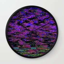 SaHa (Glitch art) Wall Clock
