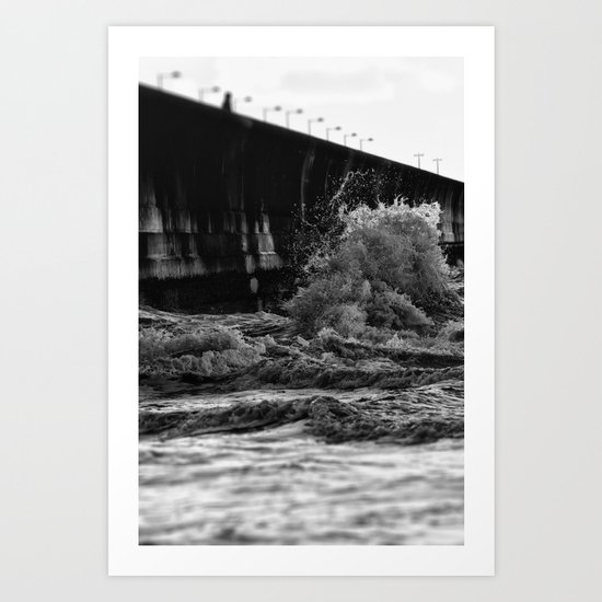 Staring at the sea Art Print
