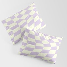 Warp Checker in Purple Pillow Sham