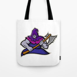 Hooded Medieval Executioner Mascot Tote Bag