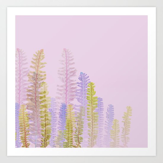 3d nature pink side Art Print