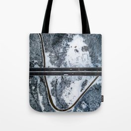Highway from above Tote Bag