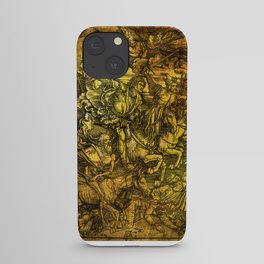 The Four Horsemen of the Apocalypse by Albrecht Durer iPhone Case