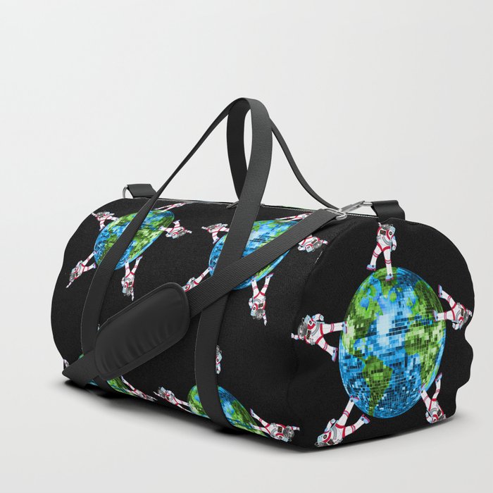 Out of this World Disco Astronaut Party Duffle Bag