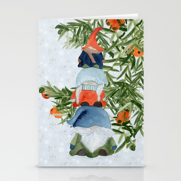 Gnomes for the Holidays Stationery Cards