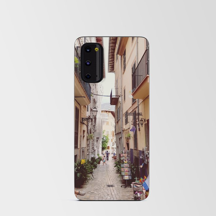 Spain Photography - Narrow Street With Apartments Android Card Case