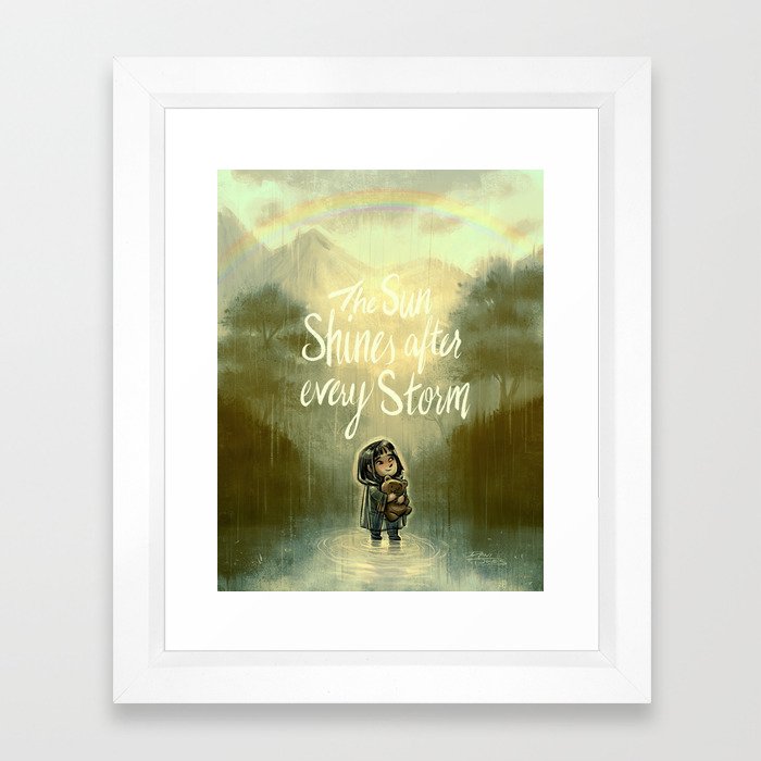 End of the Storm Framed Art Print