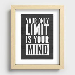 Motivational Quote Poster Recessed Framed Print