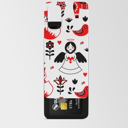 Animals Pattern (Red and White) Android Card Case