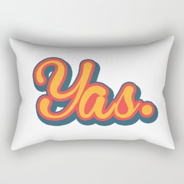 Yas. Rectangular Pillow