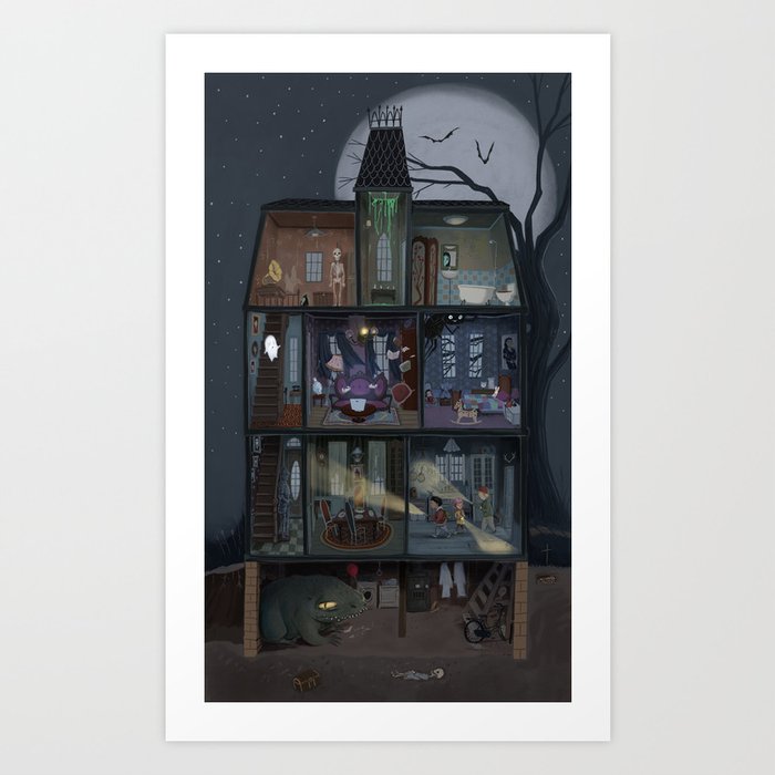 The Haunted House Art Print