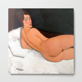 Amedeo Modigliani "Nu couché (sur le côté gauche)" Metal Print