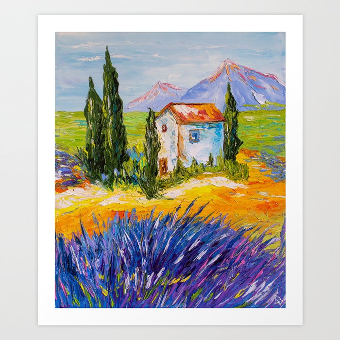 Somewhere in Provence Art Print