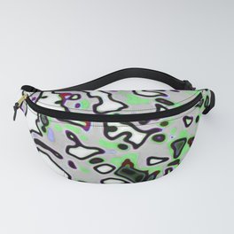 Green Currogated Fanny Pack