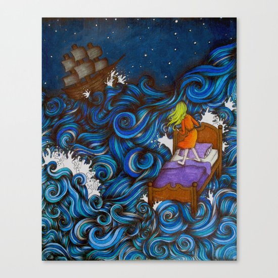 Dreaming By the Sea Canvas Print