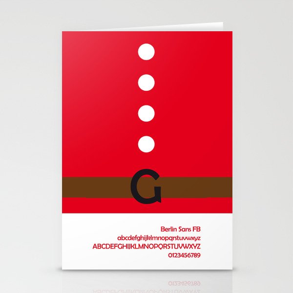 SANTA CLAUS - FontLove - CHRISTMAS EDITION Stationery Cards