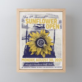 Sunflower Open 2021 Framed Mini Art Print