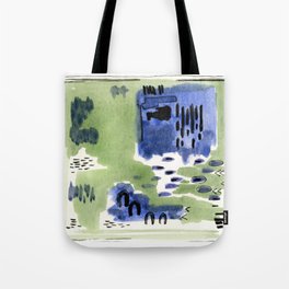 Blue Green Abstract 3 Tote Bag