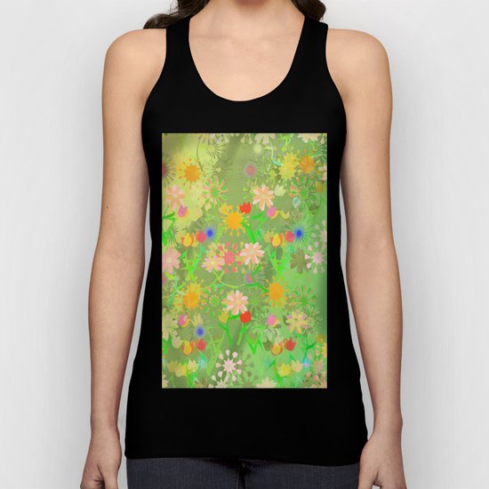 Spring Riot Pattern Unisex Tank Top