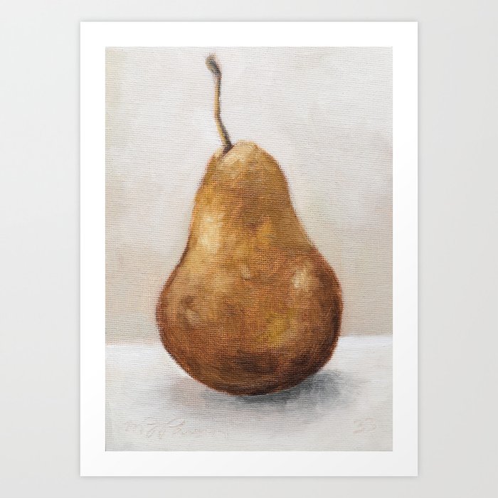 Bosc Pear Art Print
