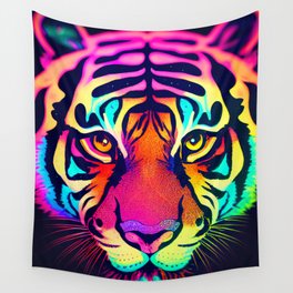 NEON TIGER Wall Tapestry