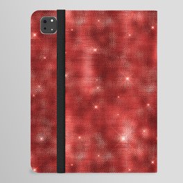 Glam Red Diamond Shimmer Glitter iPad Folio Case
