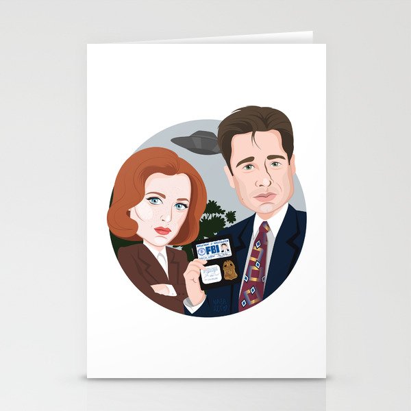 Scully and Mulder Stationery Cards