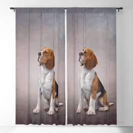 Drawing Dog Beagle 24 Blackout Curtain