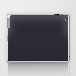 Dark Gray Blue Solid Color Pantone Deep Well 19-3713 TCX Shades of Black Hues Laptop Skin