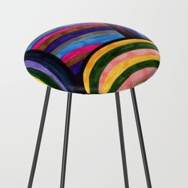 Rainbows All Over The World Counter Stool
