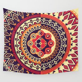 Ethnic African Geometric Circle Wall Tapestry