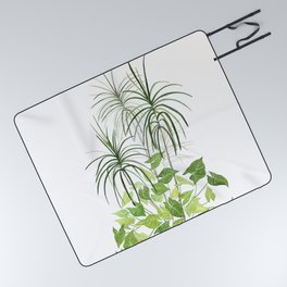 Tropical Plants Picnic Blanket