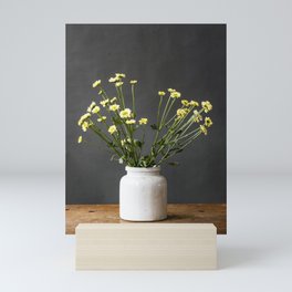 Photo | yellow flowers | modern art | botanical | floral | spring Mini Art Print