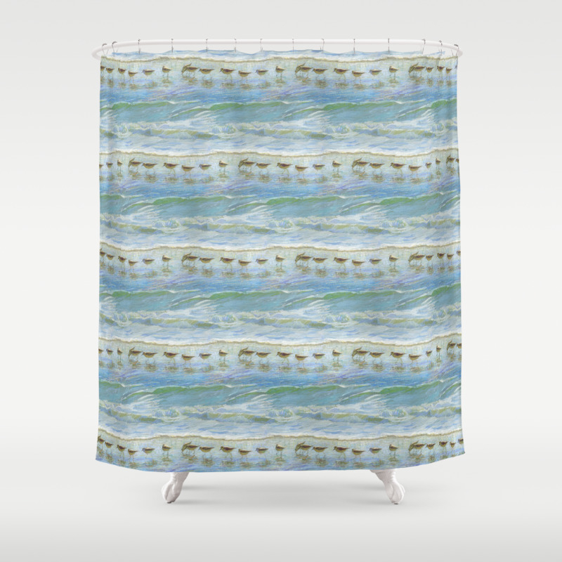 beach shower curtain
