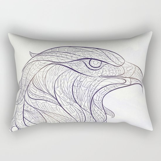 Ethnic Eagle Rectangular Pillow