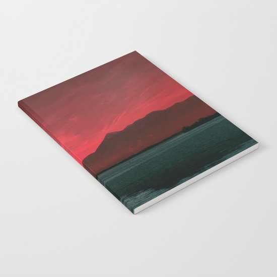 RED SKY OVER LAKE Notebook