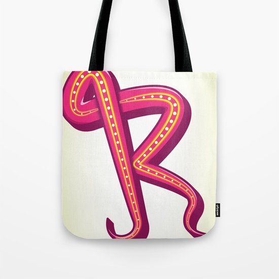 Curly R Tote Bag