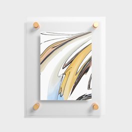 Peaceful Browns Abstract  Floating Acrylic Print