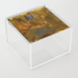 Warm brown yellow Acrylic Box