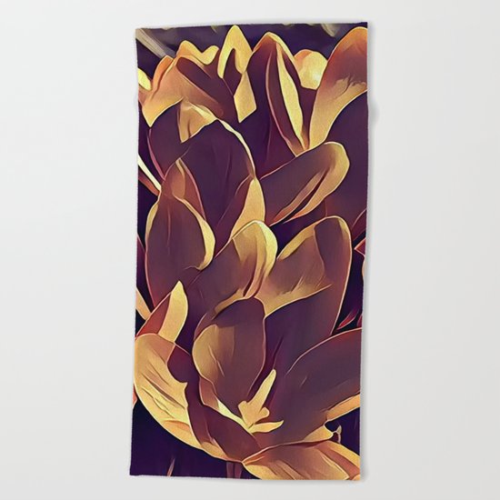 Summer Garden Beach Towel