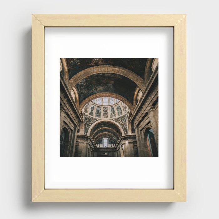 Mexico Photography - The Beautiful Ceiling Of A Majestic Building Recessed Framed Print