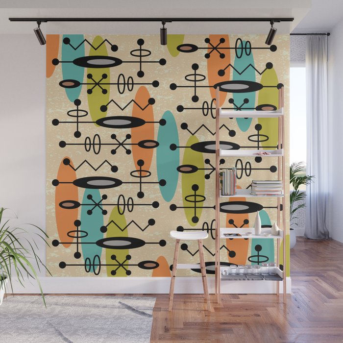 Retro 1950s Style Mid Century Modern Atomic Design 271 Googie