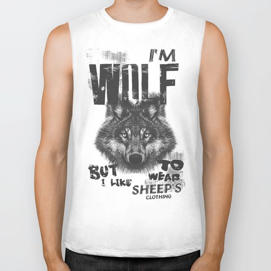 Wolf Biker Tank