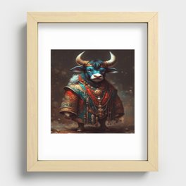 Bull dressed in Carnaval clothes No.1 Recessed Framed Print