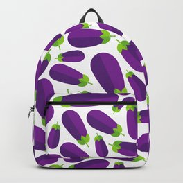 Eggplant Backpack | Hilarious, Violet, Graphicdesign, Cartoon, Lovely, Lunch, Kitchen, Purple, Eggplant, Cute 