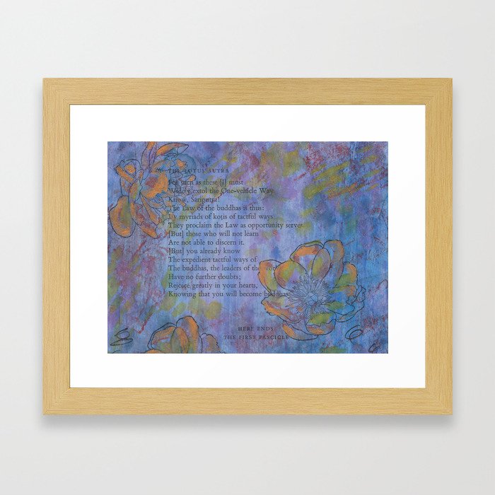 You Will Become Buddhas Framed Art Print