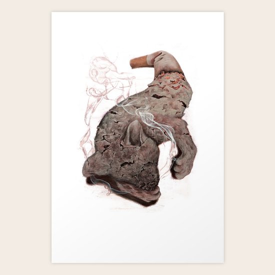 Smoke Art Print
