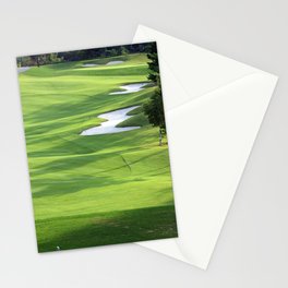 Golf Green Field Grass Sports Golfers Course Stationery Card