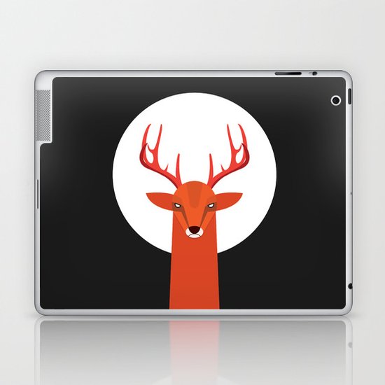 Deer and Moon Laptop & iPad Skin