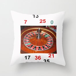 Roulette wheel casino gaming design Deko-Kissen